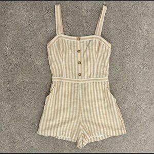 Abercrombie & Fitch Striped Romper